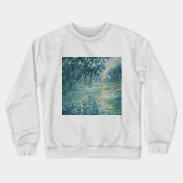 Morning on the Seine by Claude Monet Crewneck Sweatshirt by Naves